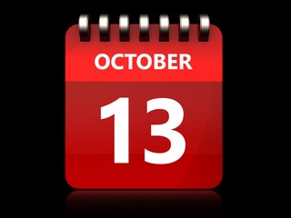 3d 13 october calendar