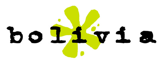 Bolivia sticker. Authentic design graphic stamp. Original series