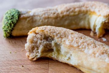 Turkish Dessert Puruzyen made with Marzipan (Almond paste) and Peanut Butter.