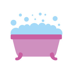 bathtub clean hygiene interior ceramic icon