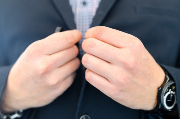 Business man in suit ready for meeting