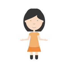 cartoon girl icon