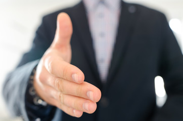 Business man in suit ready for meeting