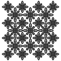 snowflake christmas decoration pattern image vector illustration design  black and white