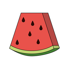 watermelon fruit icon image vector illustration design 