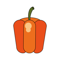 bell pepper vegetable icon image vector illustration design 
