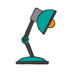 Study light lamp icon vector illustration graphic design