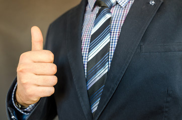 Business man in suit ready for meeting