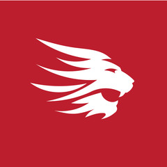 best Lion head logo vector - lion vector concept illustration. Lion head logo. Wild lion head graphic illustration. Wilde cat logo sign. Pride of lion logo sign. Design element.
