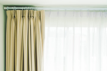 Curtain and window