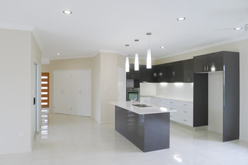 New kitchen in new contemporary style house