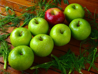 Green and red apples,we are all apples