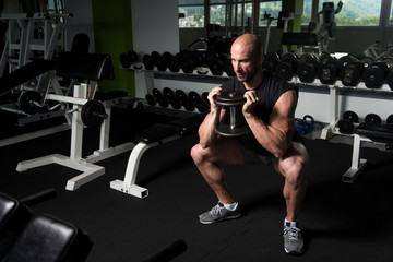 Quadriceps And Glutes Exercise In A Gym