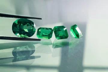 Poster emeralds and gemstone  jade  © photoworld
