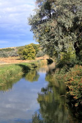 Fototapeta na wymiar Irrigation Canal in Rural Idaho