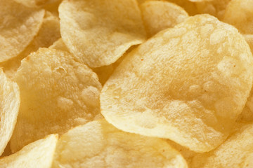 Potato chips texture background,potatoes pattern.