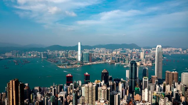 Hong Kong famous view - timelapse
