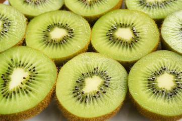 Close up of fresh kiwi fruit for background