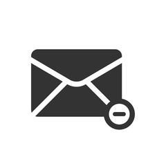 Email 01 Glyph - Discard Mail Icon