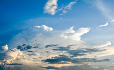 sky sunset clouds purple and blue