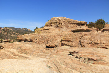 Windy Point on Mount Lemmon in Tucson, Arizona, USA in the Santa Catalina Mountains located in the...