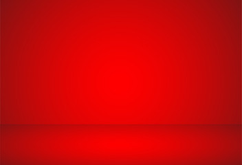 Red studio light background