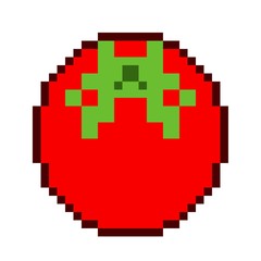 Obraz premium Tomato Pixel art