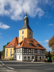 Fototapeta na wymiar Stadtkirche in Hohnstein