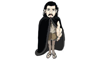 man action cartoon vector