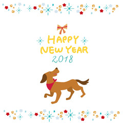 2018年　年賀状　素材　イラスト