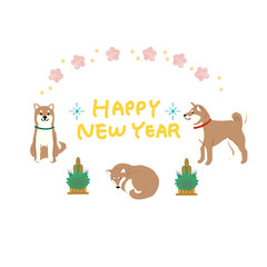 2018年　年賀状　素材　イラスト