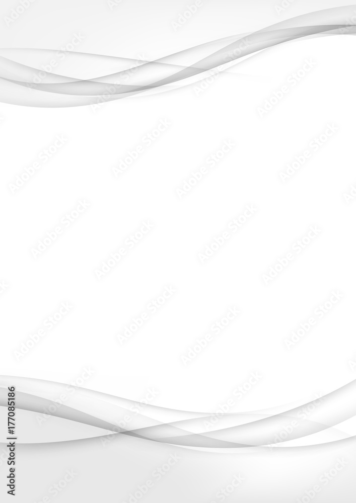 Canvas Prints modern corporate print template with soft airy speed futuristic swoosh waves - a4 layout