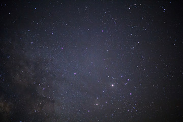 Starry night sky, milky way galaxy with stars and space dust in the universe