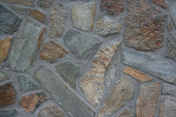 wall from a natural stone
