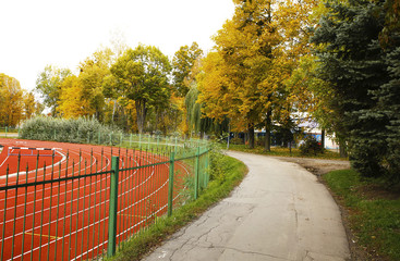 Obraz premium Different views of autumn scenery