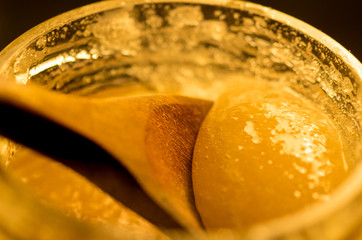 Raw organic royal jelly detail