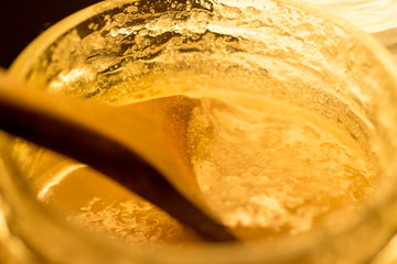 Raw organic royal jelly detail