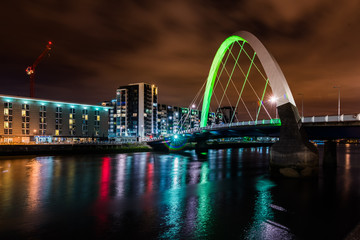 Squinty Bridge in Glasgow.