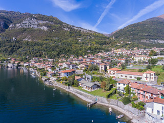 Fototapeta na wymiar Village of Ossuccio near Comacina island on Como lake