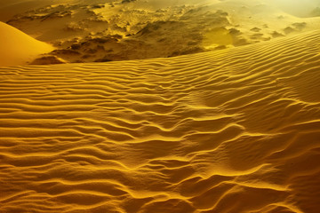 Sand mountains in the desert