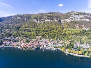 Fototapeta na wymiar Sala Comacina, village on lake of Como in Italy