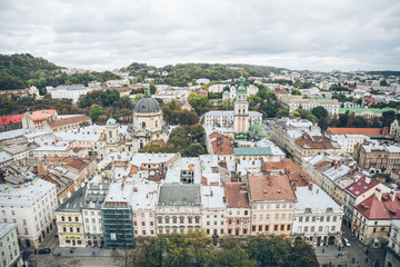 landscape view of old europian city