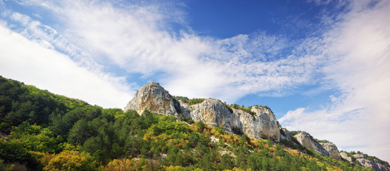 Fototapeta na wymiar beautiful nature panorama mountain landscape