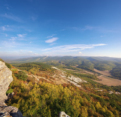 Naklejka premium beautiful nature panorama mountain landscape