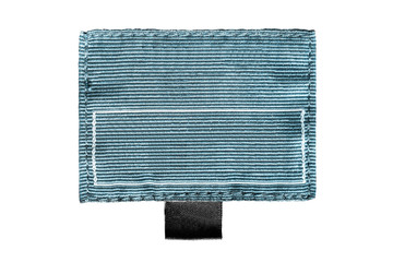 Clothes label isolated