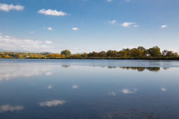 Fototapeta premium Water flood landscape.