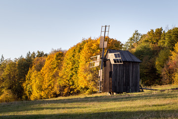 Wooden windmill