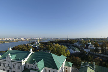 Obraz premium Landscape plateau of the Kiev-Pechersk Lavra, Kiev, Ukraine