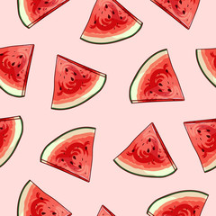 Watermeloen naadloos patroon