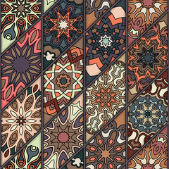Seamless pattern. Vintage decorative elements. Hand drawn background. Islam, Arabic, Indian, ottoman motifs. Perfect for printing on fabric or paper.